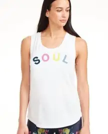 SoulCycle  x Sundry open back white tank M NWT