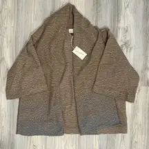 NWT Universal Thread Oversized Open-Front Cardigan Sweater Shrug Tan Size OSFM