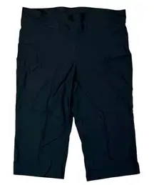 Kim Rogers Petite Black Pull-on Capri Pants 16P