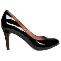 Corso Como 9 Patent Leather Heels Black Classic Pumps Elegant Del Stiletto Retro