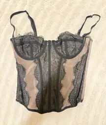 Urban Outfitters Corset Top Black
