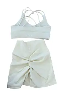 Wilo Green Workout Shorts & Sports Bra Set