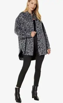 Ted Baker Ebrill Oversized Animal Jacquard Shacket