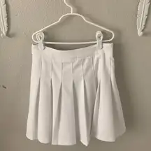 White Pleated Tennis Skirt size S