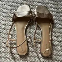 Reformation Millie Lattice Flat Sandal