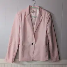 Philosophy Republic Clothing Blazer Womens Size L Dusty Rose/Pale Pink
