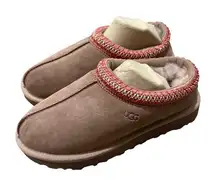 UGG Tasman II Women Slipper Shoes Brown Suede Shearling Lined Size 5