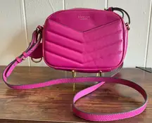 A Rare HTF RADLEY London Gordon Road Hot Pink Leather Crossbody Handbag Bag