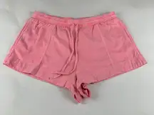 Universal Thread Neon Pink Linen Blend Pull On Shorts L