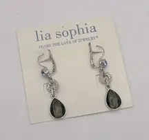 Lia Sophia Azure tear drop earrings