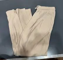 Cream Pleated Lounge Pants