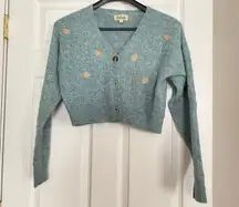 Green And Blue Cardigan