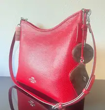 COACH CBI93 Laurel Large Shoulder Bag With Mirror Charm And Pouch