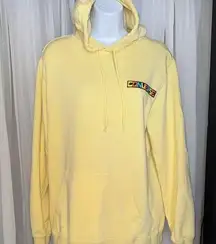 Yellow Fleece Hoodie Sweatshirt