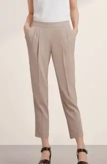 Aritzia Babaton Cohen Pant Size 4 Neutral Tan Brown Pleated Dress Pants