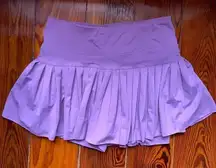 Gold hinge purple mini skirt