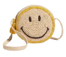 Vanessa Bruno X Smiley Tambourin Straw Purse Bag