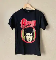 Fruit of the Loom David Bowie grunge Tshirt print band tee shirt top