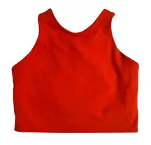 Athleta Racerback Sports Bra Tank Top Size Small Bright Orange Pilates Yoga