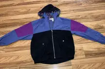 Nike Jacket Vintage Nylon Windbreaker Women's Gym Full Zip Retro‎ Size Large