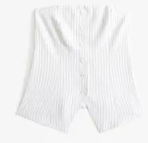 The A&F Mara Tailored Button-Through Tube Top