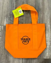 Trader Joe's Orange Trick or Treat Mini Canvas Tote Bag