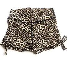 Brilliant Double Scrunchy Hustle Shorts Leopard