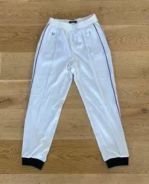 Zara Basic - Zip Pocket Joggers In White & Black