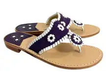 JACK ROGERS NAVAJO SANDALS In PLUM PURPLE & WHITE