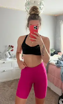 Hot Pink Biker Shorts