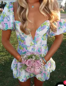 For Love Bell Dress Floral