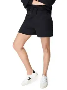 Sweaty Betty Black Essentials High Waist Longline Sweat Shorts Size XS