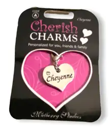 Cherish Charms CHEYENNE Name Bracelet‎ Charm NEW NWT Silvertone Silver Tone