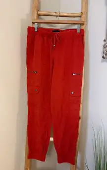 Banana Republic Orange Rust Clay TENCEL Cargo Jogger Small