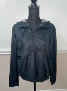 Under Armor Half Zip Thin Hooded Windbreaker Jacket Loose Fit- Size Medium