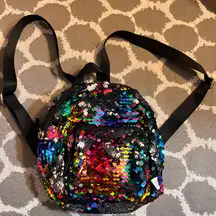 Sequin Multicolor Backpack Y2K mini festival evening Bohemian contemporary