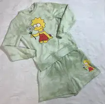 Lisa Simpson Sweatshirt/Shorts set size XS/S
