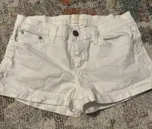 Size 27 White Denim Shorts