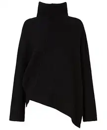 All Saints Lock Rolled Neck Asymmetric Sweater size Medium