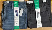 Set of 2/ Vintage America Ladies' Bootcut Jean Mid-Rise Stretch Denim nwt