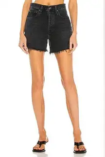 AGOLDE Riley Shorts Cutoff Denim Jean Ripped Distressed Vortex Gray Black 29