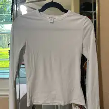 Athleta White Long Sleeve Top