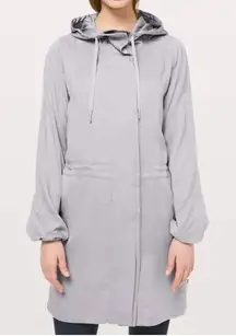 Lululemon Womens City‎ Stroll Lightweight Jacket Size 6 Silverscreen Tencel