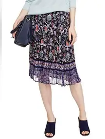 Per Una Marks & Spencer Floral Crinkle Effect A-Line Skirt