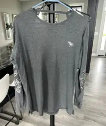 PINK Victoria’s Secret Gray Sequin Tee