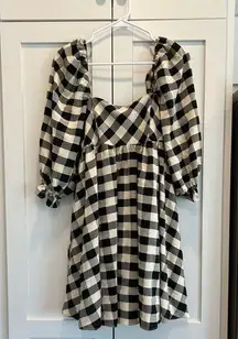 Gingham Babydoll Dress