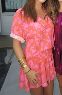 Karlie Pink & Orange Floral Set