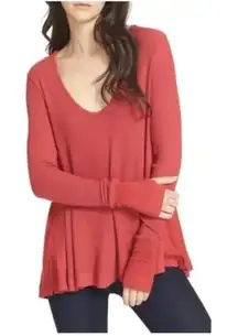 We The Free People Malibu Thermal Long Sleeve Top Size M