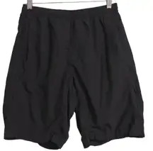 Lululemon Womens Athletic Shorts Black Stretch Elastic Waist Drawstring L