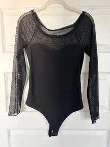 Abercrombie & Fitch Mesh Knit Bodysuit 